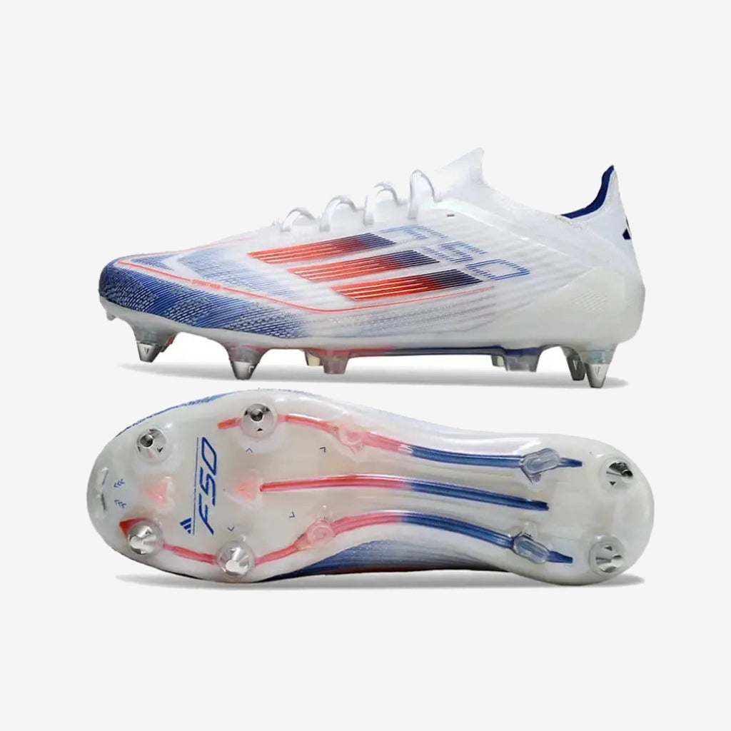 Adidas F50 Elite SG Advancement - Blanc/Rouge/Bleu