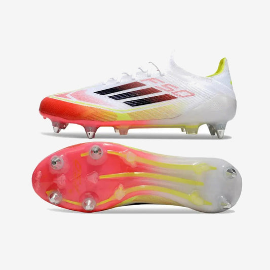 Adidas F50 Elite SG Pure Victory - Blanc/Noir/Jaune