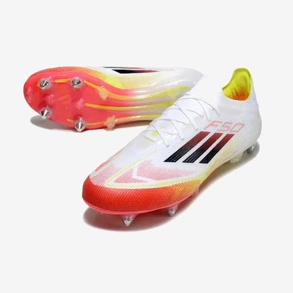 Adidas F50 Elite SG Pure Victory - Blanc/Noir/Jaune