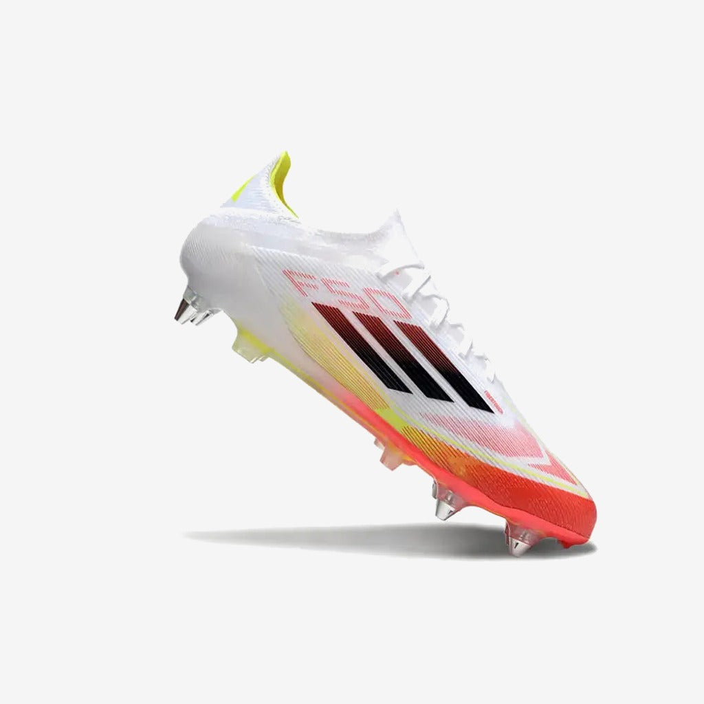 Adidas F50 Elite SG Pure Victory - Blanc/Noir/Jaune