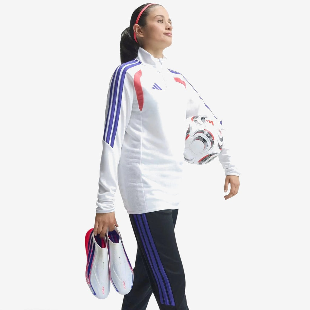 Adidas F50 Hyperfast Elite Laceless FG Control or Chaos - Blanc/Violet/Solar Turbo