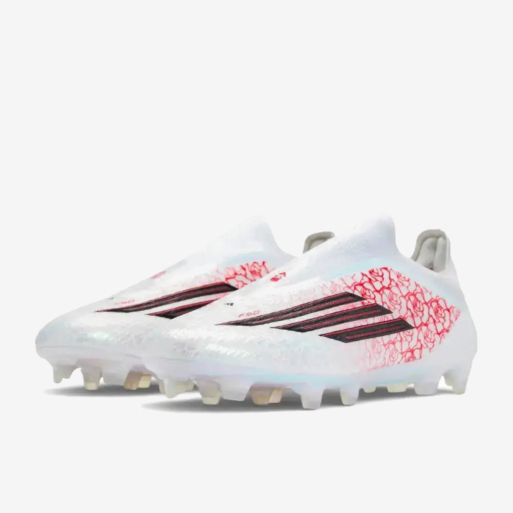 Adidas F50 Laceless Elite FG Lamine Yamal Heartbreaker - Blanc/Rose