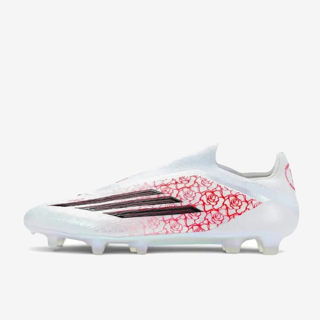 Adidas F50 Laceless Elite FG Lamine Yamal Heartbreaker - Blanc/Rose