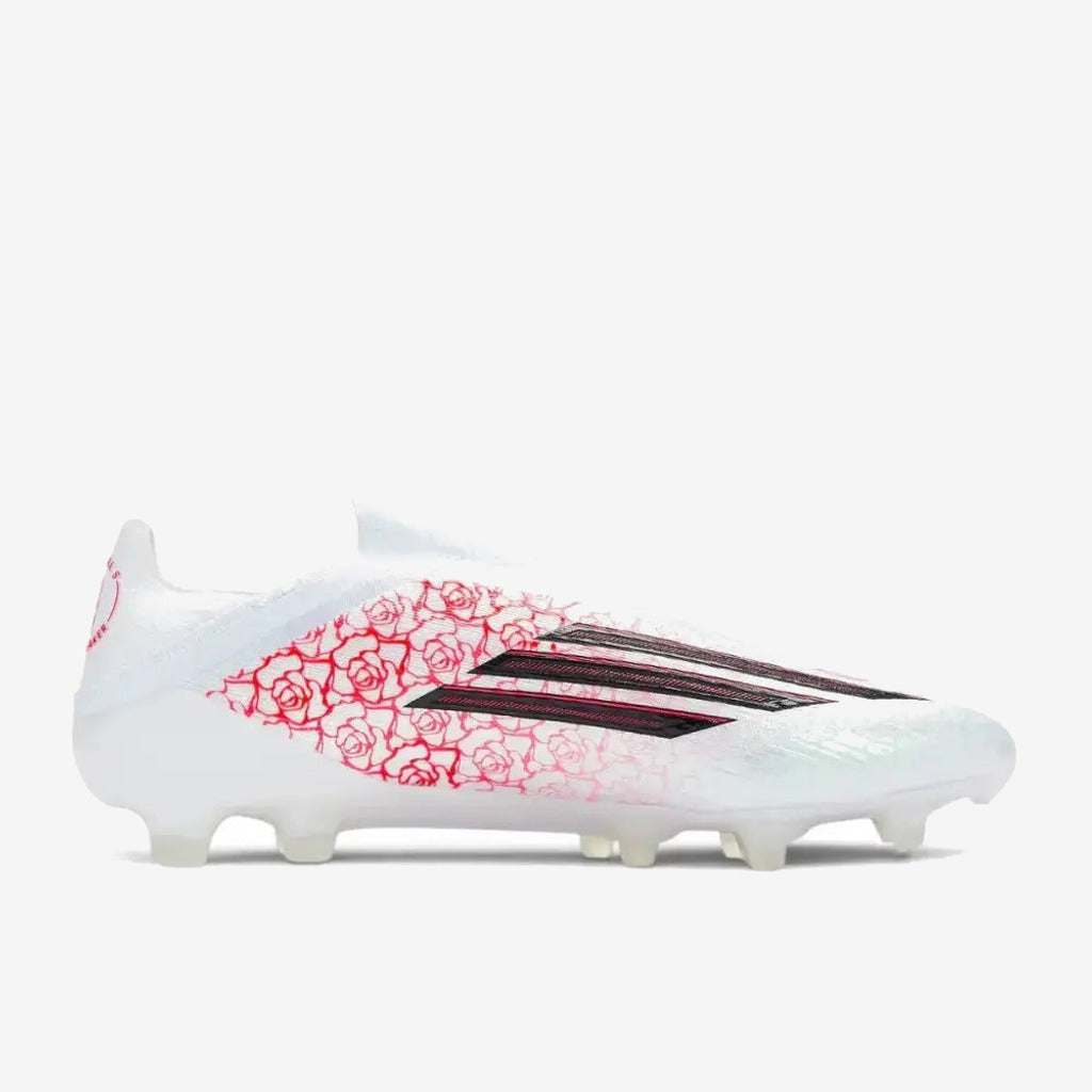 Adidas F50 Laceless Elite FG Lamine Yamal Heartbreaker - Blanc/Rose