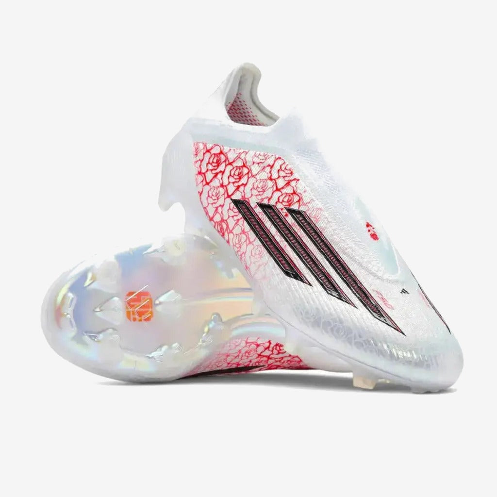 Adidas F50 Laceless Elite FG Lamine Yamal Heartbreaker - Blanc/Rose