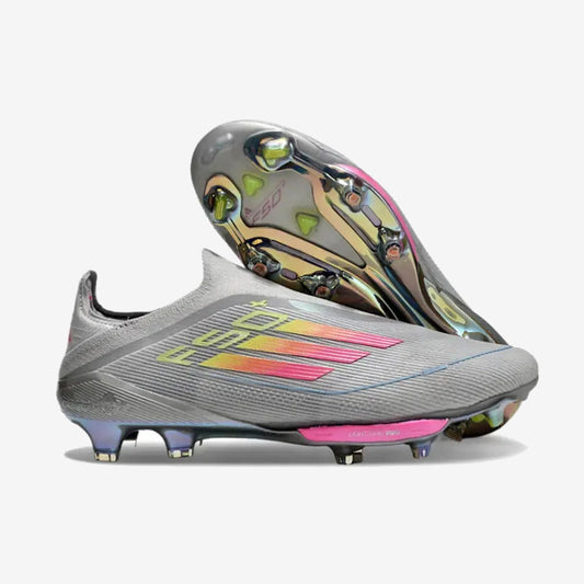 Adidas F50 + Laceless FG Concept Gris/Rose/Jaune