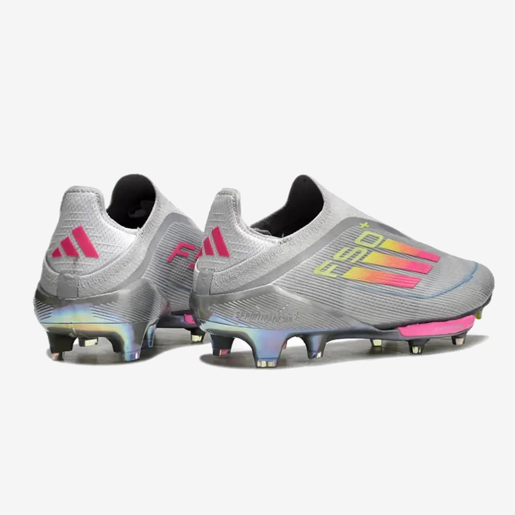 Adidas F50 + Laceless FG Concept Gris/Rose/Jaune