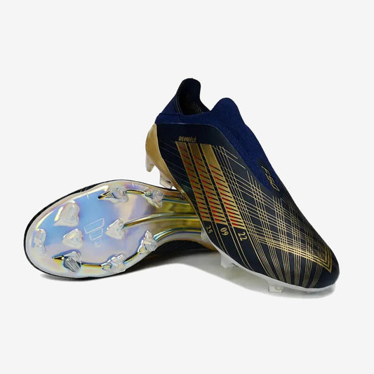 Adidas F50 Laceless FG Édition spéciale OUSMANE DEMBÉLÉ BALLON D’OR - BLEU FONCÉ/OR