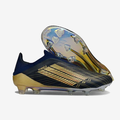Adidas F50 Laceless FG Édition spéciale OUSMANE DEMBÉLÉ BALLON D’OR - BLEU FONCÉ/OR