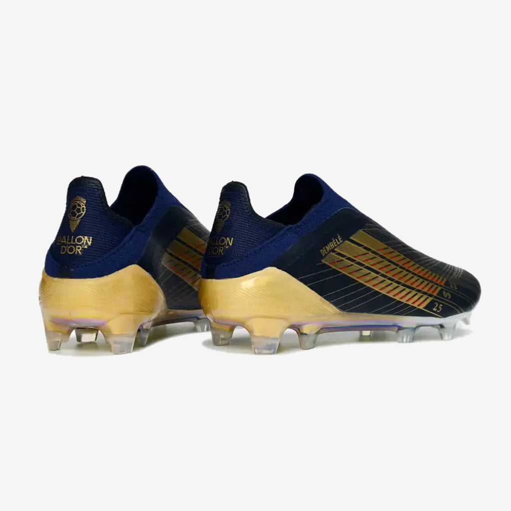 Adidas F50 Laceless FG Édition spéciale OUSMANE DEMBÉLÉ BALLON D’OR - BLEU FONCÉ/OR