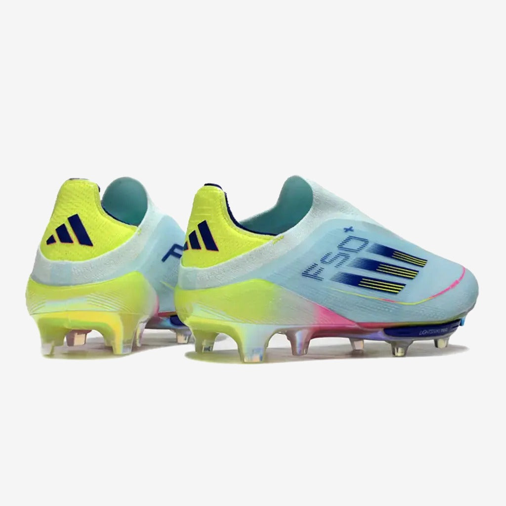 Adidas F50 + Laceless FG Stellar Icon - Almost Blue/Bleu/Jaune