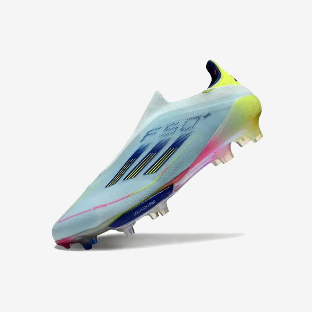 Adidas F50 + Laceless FG Stellar Icon - Almost Blue/Bleu/Jaune