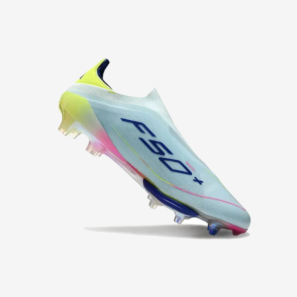Adidas F50 + Laceless FG Stellar Icon - Almost Blue/Bleu/Jaune