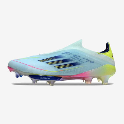 Adidas F50 + Laceless FG Stellar Icon - Almost Blue/Bleu/Jaune