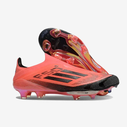 Adidas F50 + Laceless FG Vivid Horizon - Turbo/Aurora Black/Argenté