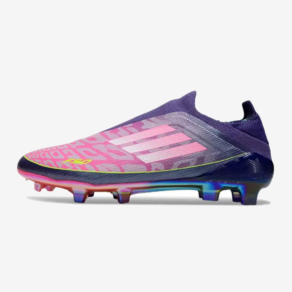 Adidas F50 Laceless Lamine Yamal 2 - Violet/Rose/Jaune Fluo