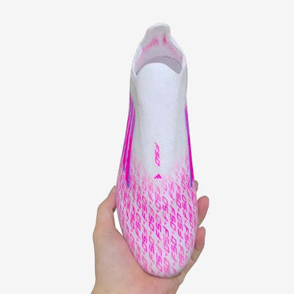 Adidas F50 Laceless Sparkfusion Elite FG/AG Trinity - Blanc/Rose