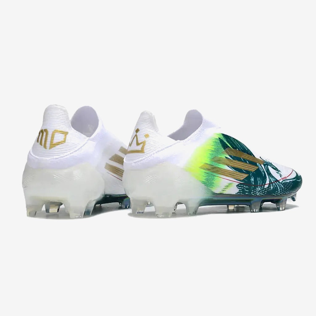 Adidas F50 Laceless Spécial Mohamed Salah FG - Blanc/Vert/Doré
