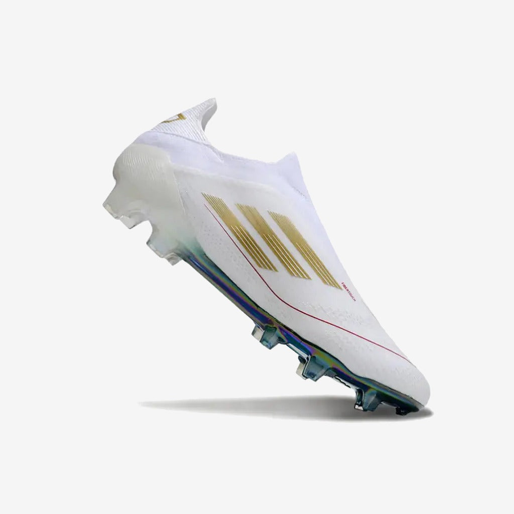 Adidas F50 Laceless Spécial Mohamed Salah FG - Blanc/Vert/Doré