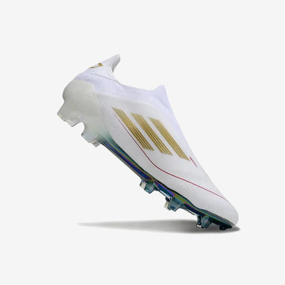 Adidas F50 Laceless Spécial Mohamed Salah FG - Blanc/Vert/Doré