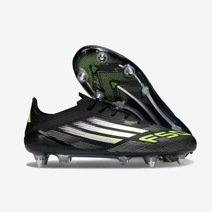 Adidas F50 Languette SG - - Electric Stealth - Noir/Jaune Fluo/Argenté