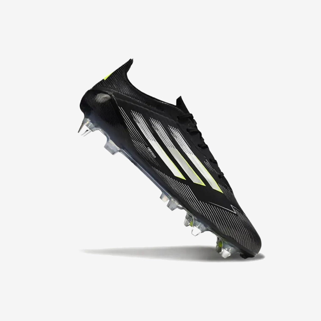 Adidas F50 Languette SG - - Electric Stealth - Noir/Jaune Fluo/Argenté