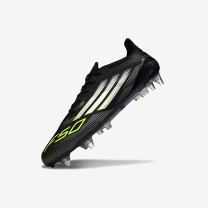 Adidas F50 Languette SG - - Electric Stealth - Noir/Jaune Fluo/Argenté