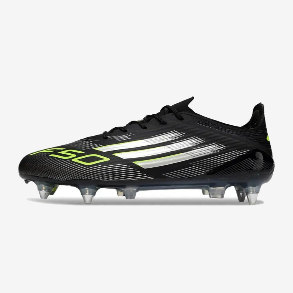 Adidas F50 Languette SG - - Electric Stealth - Noir/Jaune Fluo/Argenté