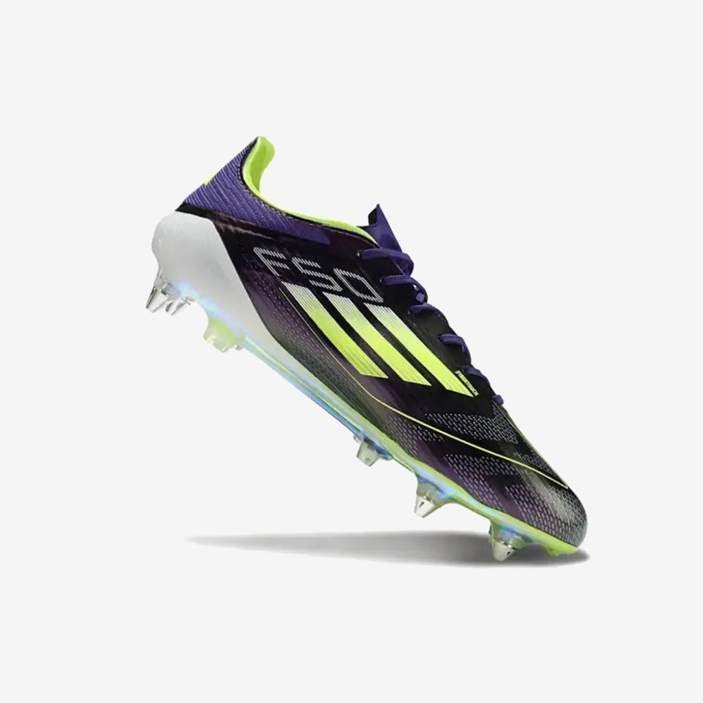 Adidas F50 Languette SG Fast Reborn - Violet/Blanc/Vert ÉDITION LIMITÉE
