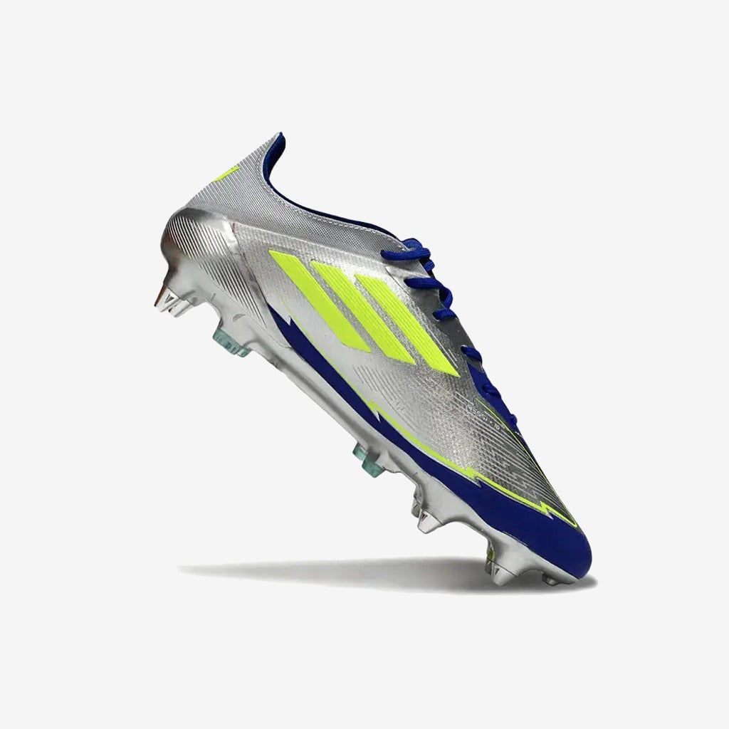 Adidas F50 Languette SG Messi Pro La Vida Rapida - Argenté/Jaune/Bleu