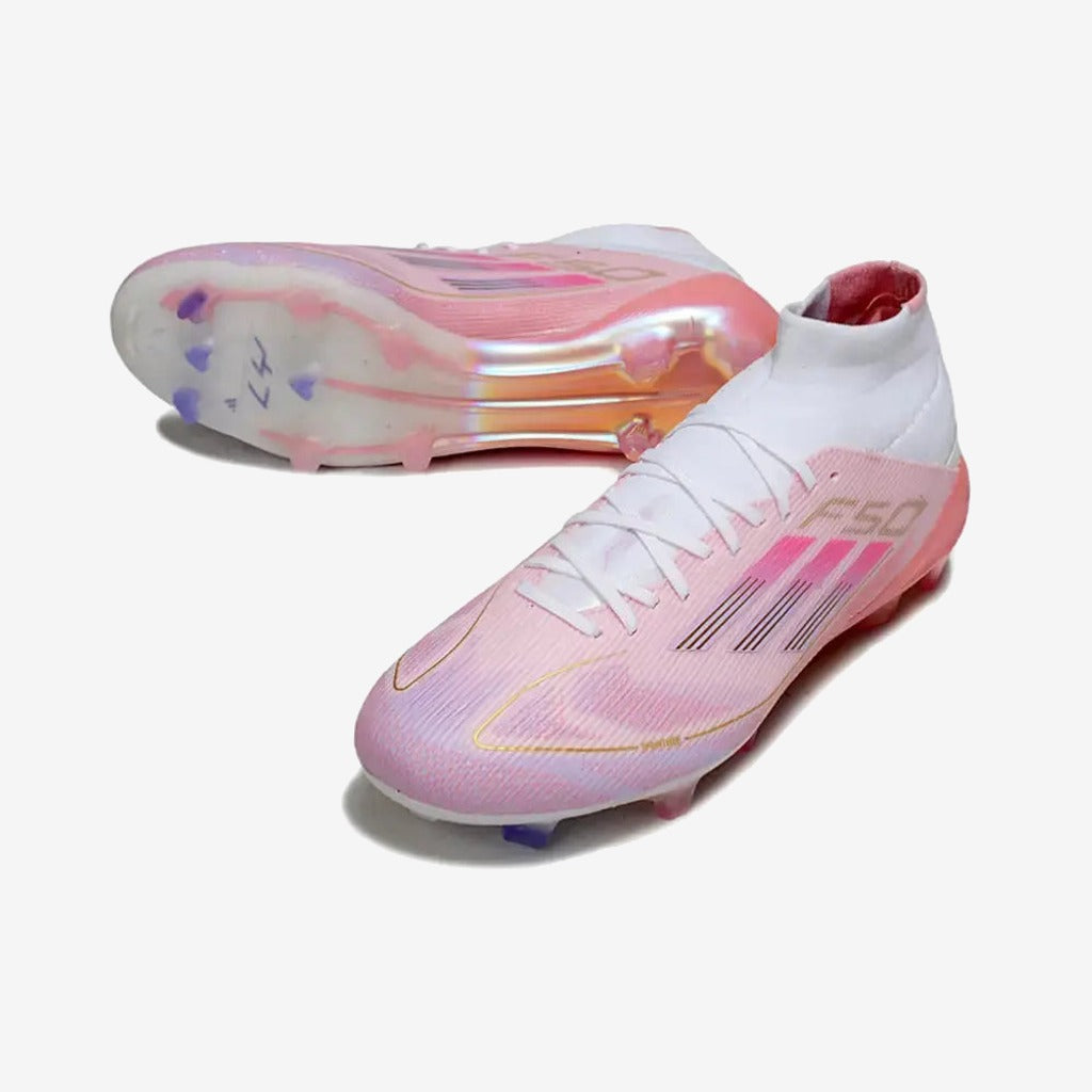 Adidas F50 Montante FG Lamine Yamal 304 - Rose clair/Purple Glow/Lite Pink ÉDITION LIMITÉE