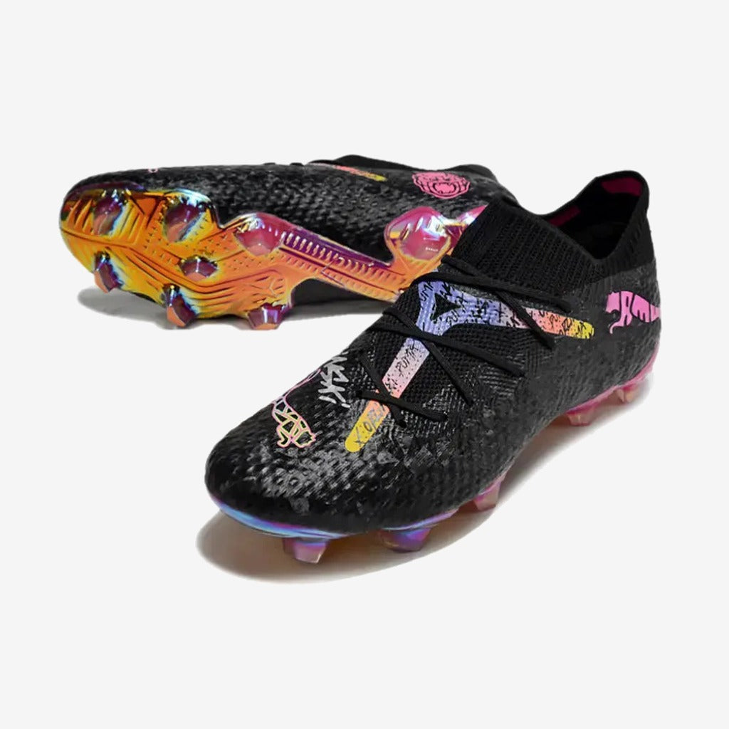 Puma Future 7 Ultimate FG/AG Orlinski - Noir/Argenté/Dark Amethyst/Sun Stream ÉDITION LIMITÉE