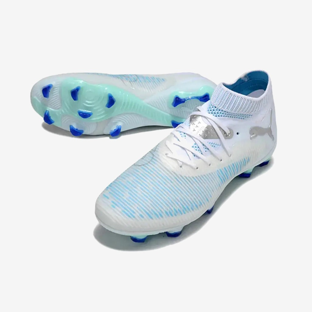 Puma Future 8 Ultimate FG - Bleu Ciel/Blanc/Gris
