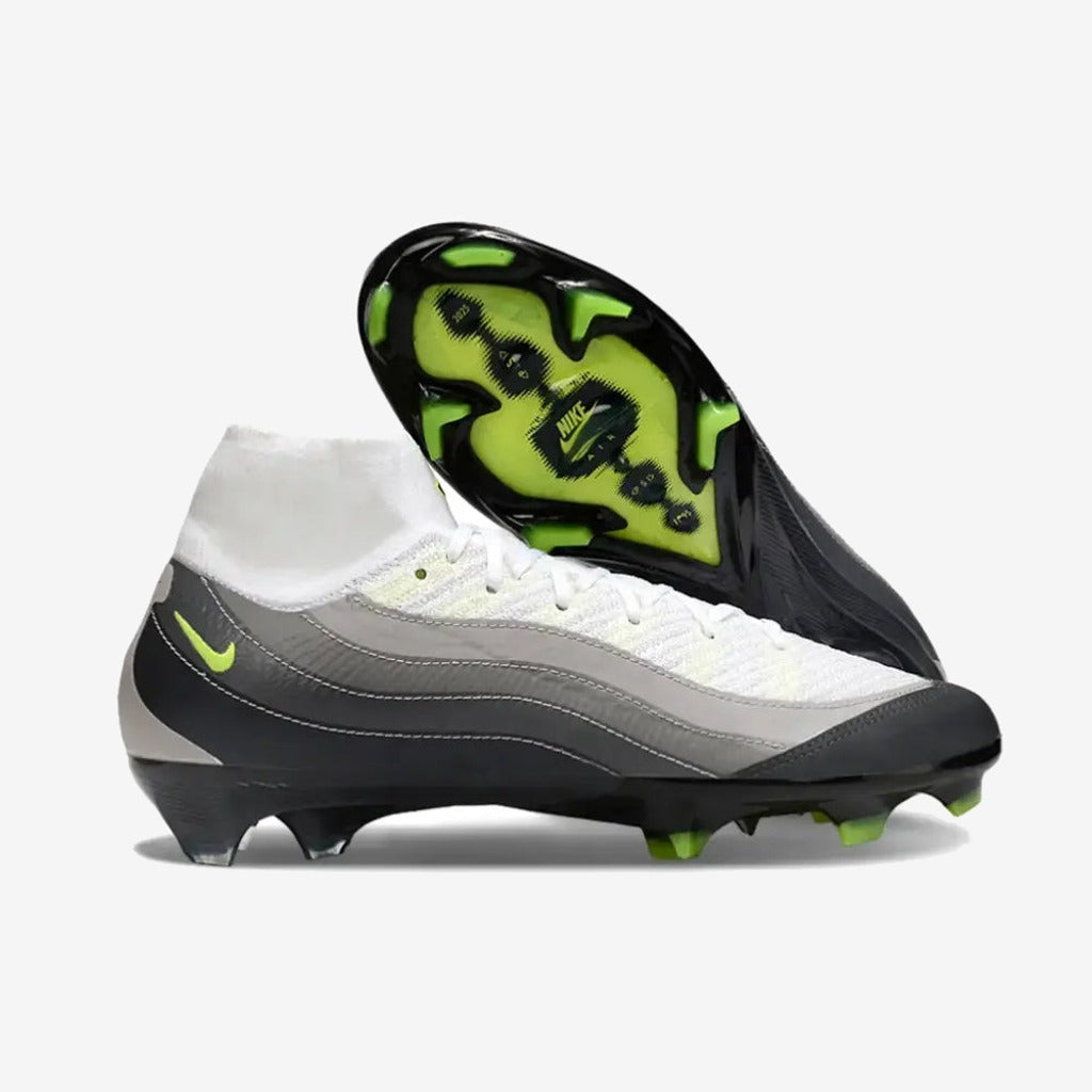 Nike MERCURIAL SUPERFLY 10 X AIR MAX 95 ELITE FG - NOIR/JAUNE/GRIS/LIGHT GRAPHITE ÉDITION LIMITÉE