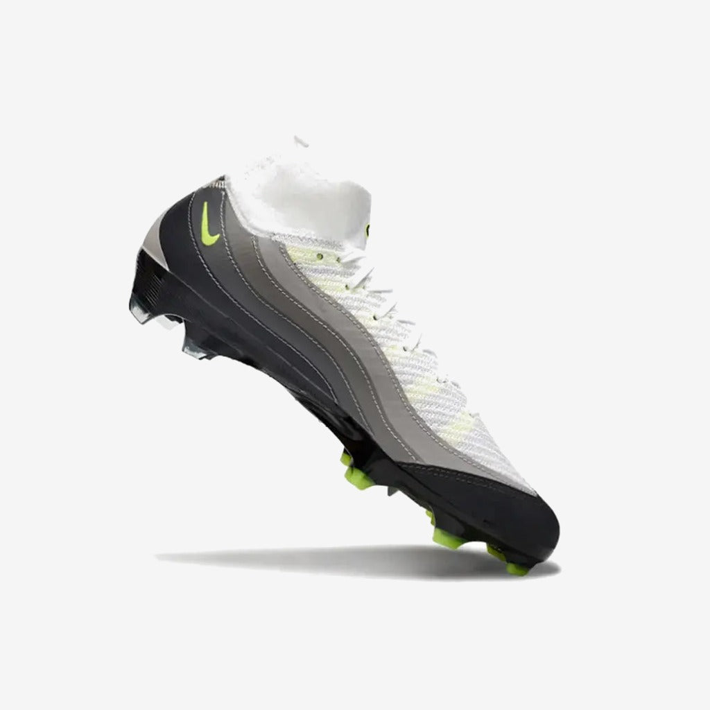 Nike MERCURIAL SUPERFLY 10 X AIR MAX 95 ELITE FG - NOIR/JAUNE/GRIS/LIGHT GRAPHITE ÉDITION LIMITÉE