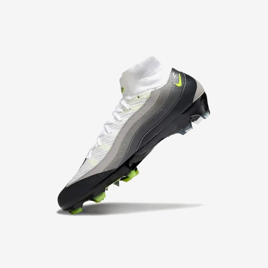 Nike MERCURIAL SUPERFLY 10 X AIR MAX 95 ELITE FG - NOIR/JAUNE/GRIS/LIGHT GRAPHITE ÉDITION LIMITÉE