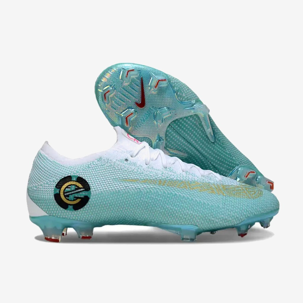 Nike Mercurial Vapor 12 FG Chapter 6 Edição Especial - Vert Turquoise/Blanc/Doré ÉDITION LIMITÉE