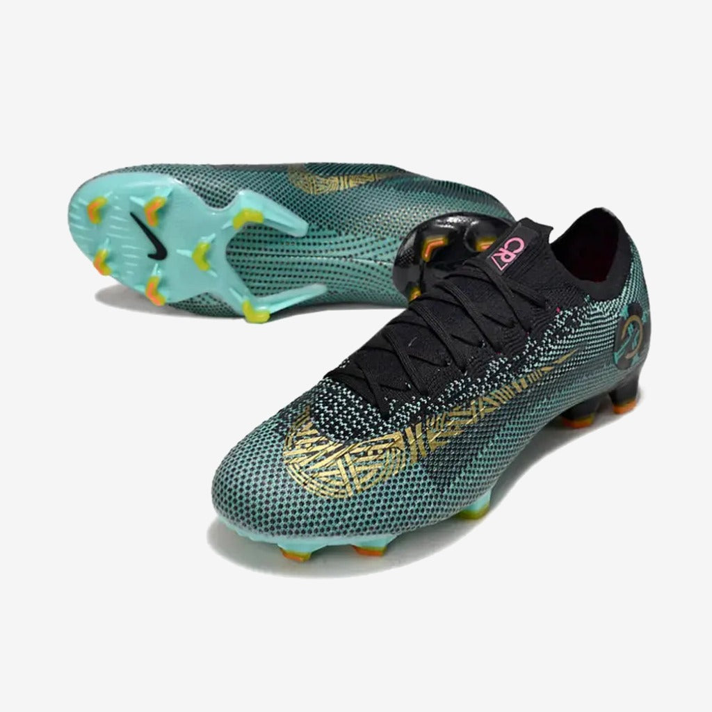 Nike Mercurial Vapor 12 FG CR7 Chapter 6:Born Leader - Vert Turquoise/Jaune vif/Noir
