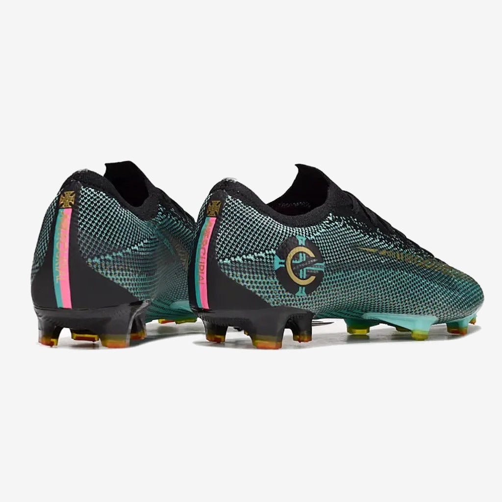 Nike Mercurial Vapor 12 FG CR7 Chapter 6:Born Leader - Vert Turquoise/Jaune vif/Noir