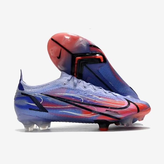Nike MERCURIAL VAPOR 14 ELITE FG KM FLAMES - VIOLET/ARGENTÉ