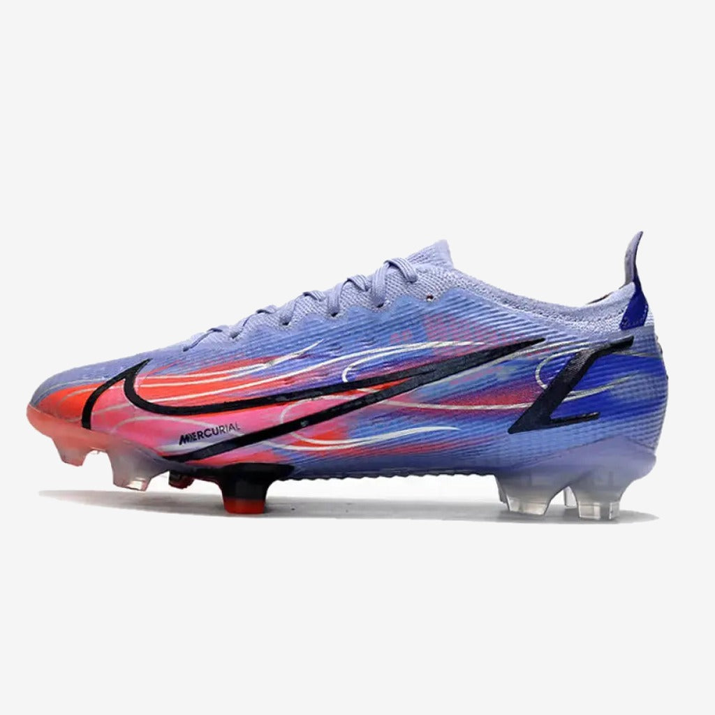 Nike MERCURIAL VAPOR 14 ELITE FG KM FLAMES - VIOLET/ARGENTÉ