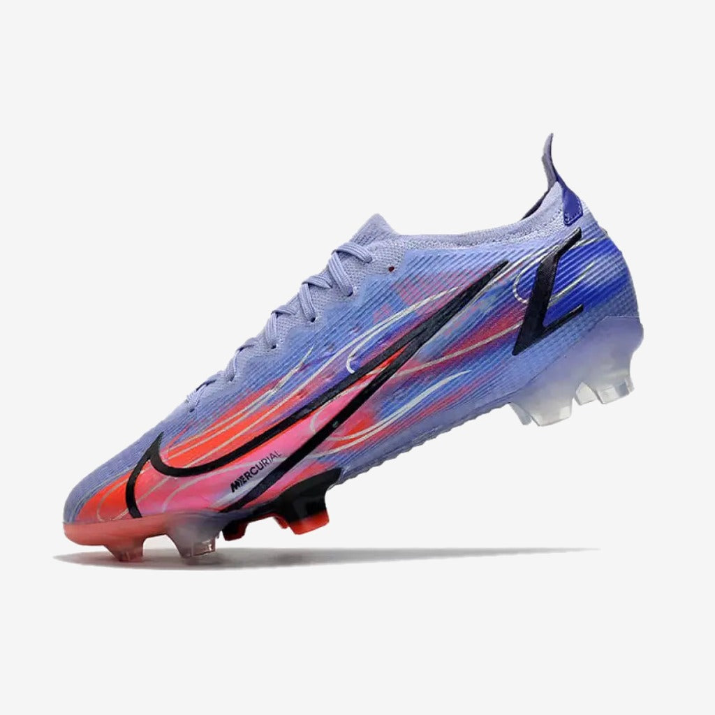Nike MERCURIAL VAPOR 14 ELITE FG KM FLAMES - VIOLET/ARGENTÉ