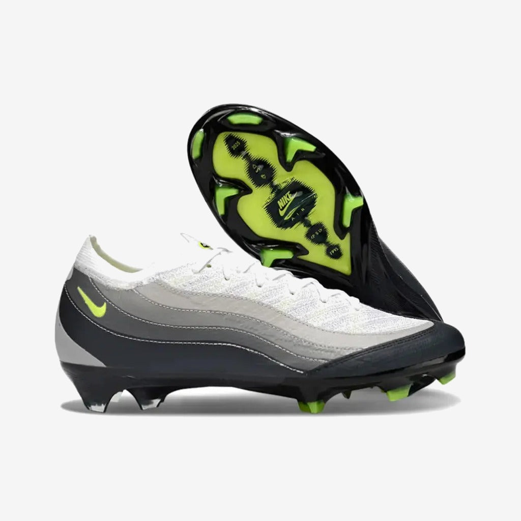 Nike MERCURIAL Vapor 16 X AIR MAX 95 ELITE FG - NOIR/JAUNE/GRIS/LIGHT GRAPHITE ÉDITION LIMITÉE