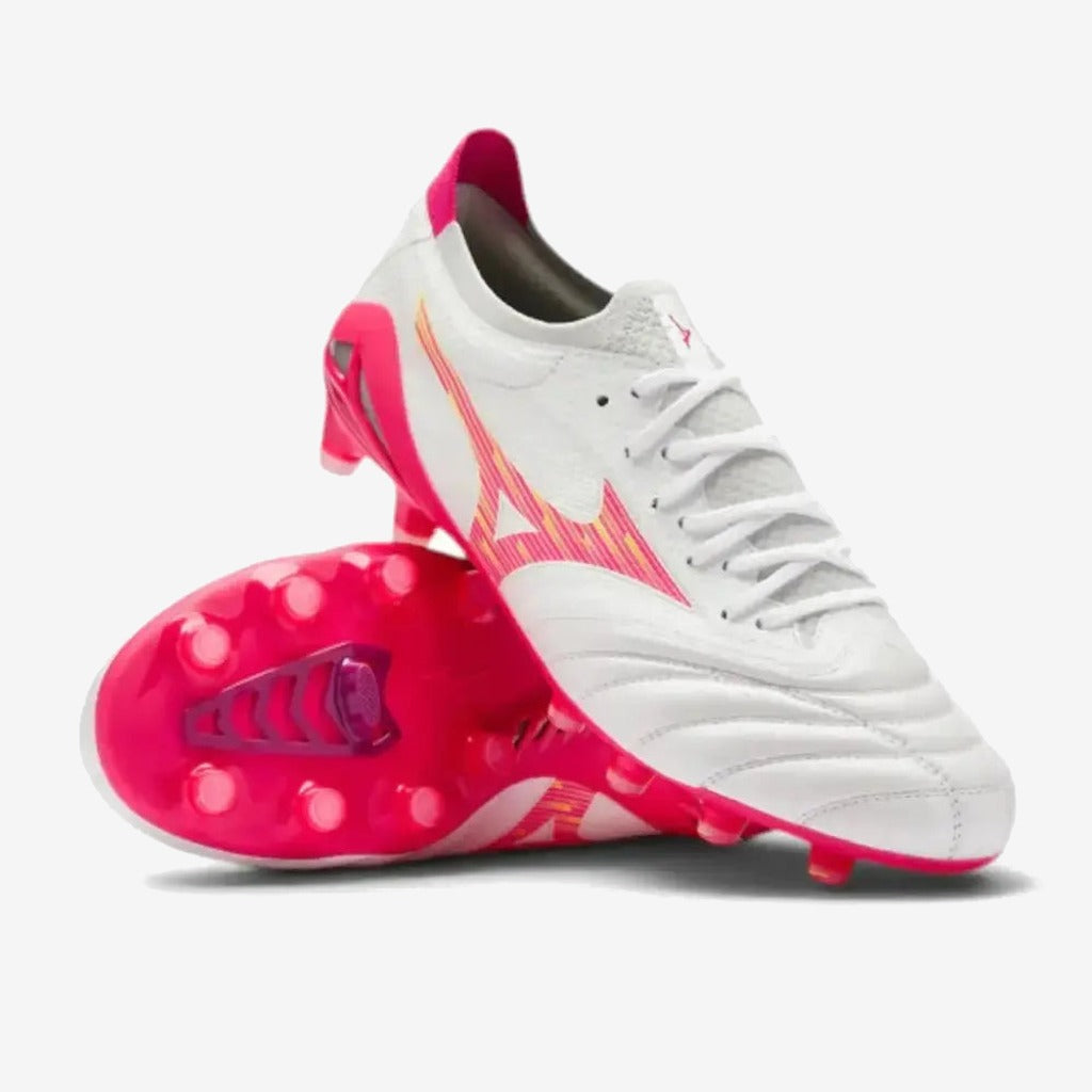 Mizuno Morelia Neo 4 Beta FG - Blanc/Rose Tetra/Violet Fuchsia