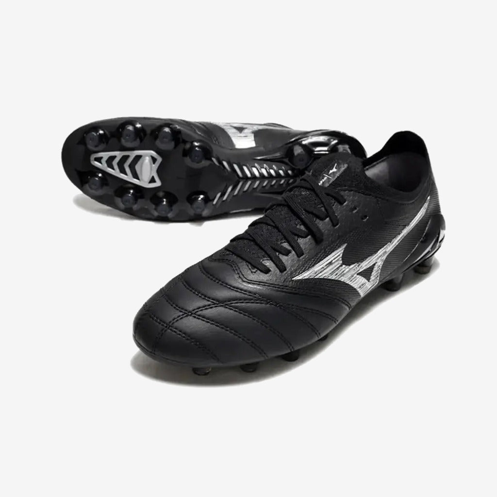 Mizuno Morelia Neo 4 Beta Elite FG/AG Unlimited Black - Noir/Argent/Noir