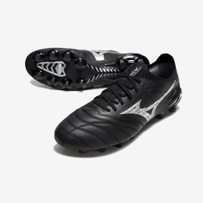 Mizuno Morelia Neo 4 Beta Elite FG/AG Unlimited Black - Noir/Argent/Noir