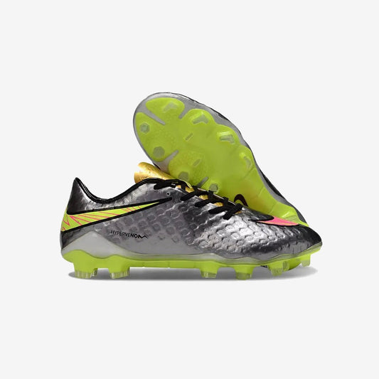 Nike New Hypervenom Phantom 1 FG - Sølv/Guld/Neon