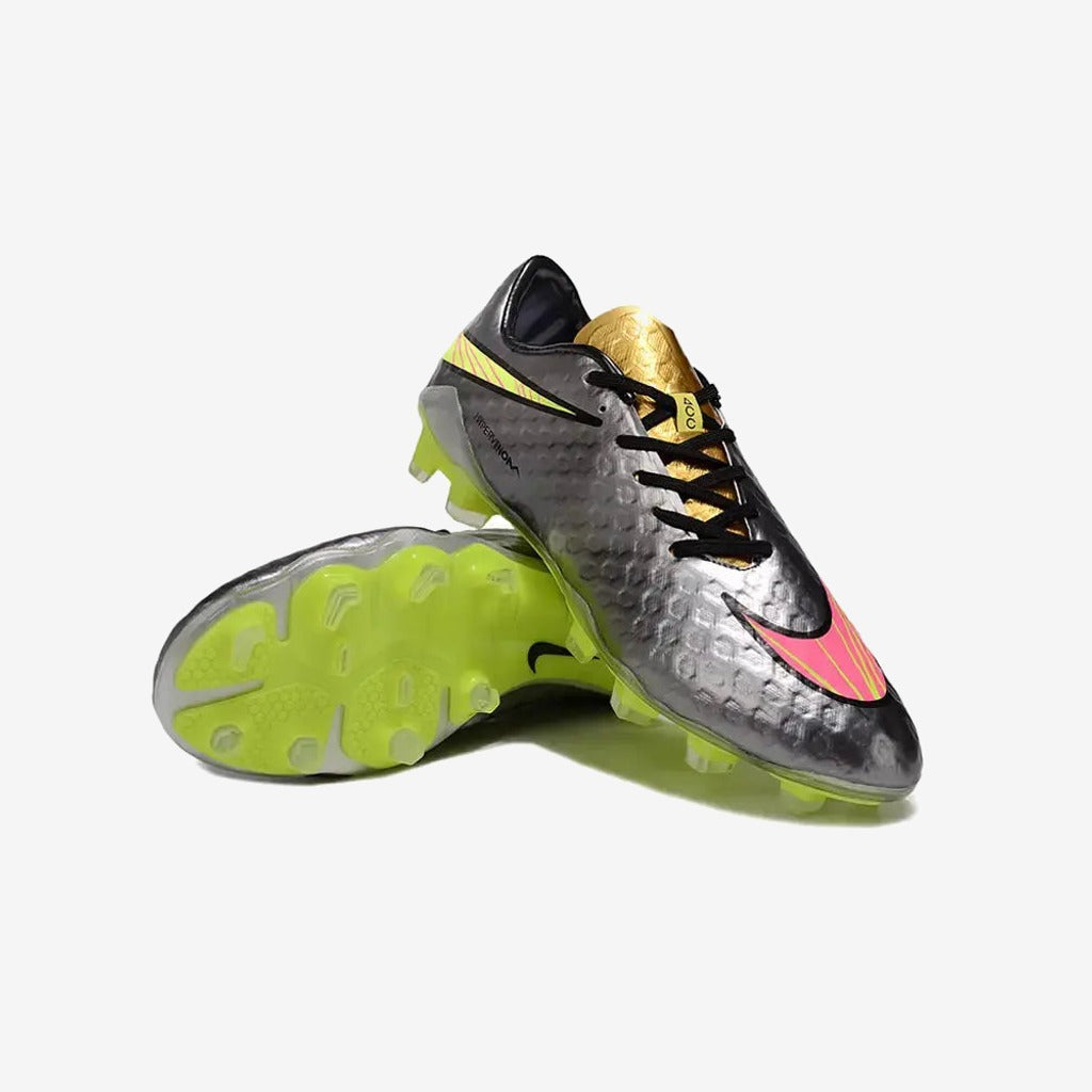 Nike New Hypervenom Phantom 1 FG - Sølv/Guld/Neon