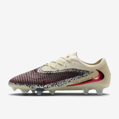 Nike Phantom 6 Elite Low Cut FG United - Bordeaux/Universal Red/Gris