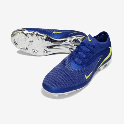 Nike Phantom 6 Elite Low Cut FG - Bleu/Argenté/Jaune Fluo